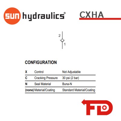 CXHA.XCN - AUSGLEICHSVENTIL|SUN HYDRAULICS
