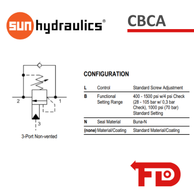 CBCALBN - SENKBREMSHALTEVENTIL  | SUN HYDRAULICS