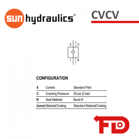 CVCVXCN - PILOT TO OPEN CHECK VALVE | SUN HYDRAULICS