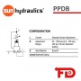 PPDBLBN - REDUCING/RELIEVING VALVE - SUN HYDRAULICS