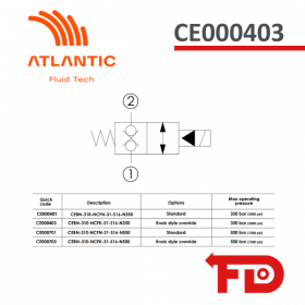 CE000403 - MAGNETBETRIEBENE KARTUSCHE  CEBN-310-NCFN-31 - ATLANTIC FLUID TECH