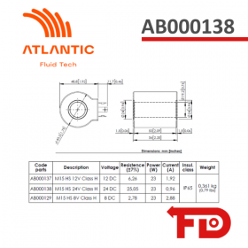 AB000138 - SERIES COIL M15 - ATLANTIC FLUID TECH