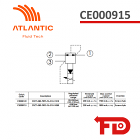 CE000915 - DRUCKREGELVENTIL CECT-080-PRPS-96-S10-V080 - ATLANTIC FLUID TECH