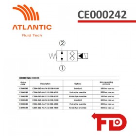 CE000242 - 2-WAY - CEBN-060-NAFN-32-S08-N350 - ATLANTIC FLUID TECH