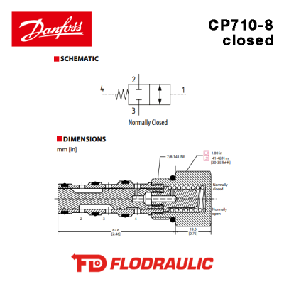 11004144 - 2-Wege - CP710-8-B-0-C-080 - DANFOSS