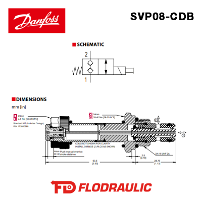 805343619 - 2-WAY - SVP08-CDB-00-00-B-00 - DANFOSS