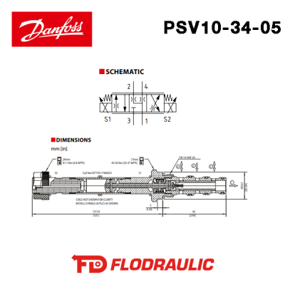 850168919 - WEGEVENTIL  PSV10-34-05-00-00-22-B-00 - DANFOSS