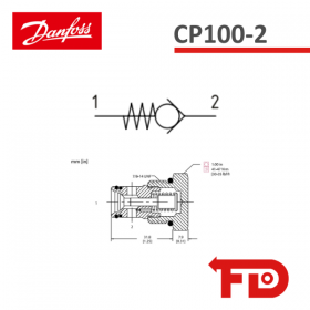 131265 - CHECK VALVE CP100-2-B-0-005 - DANFOSS