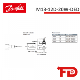 17116571 - SPULE M13-12D-20W-DED - DANFOSS