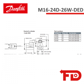 17116551 - SPULE M16-24D-26W-DED - DANFOSS