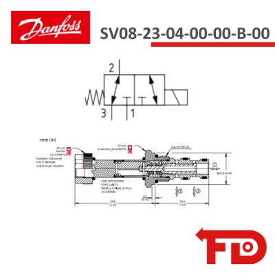805339919 - MAGNETBETÄTIGTESVENTIL SV08-23-04-00-00-B-00 - DANFOSS