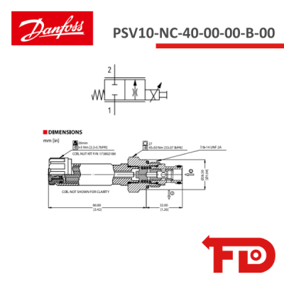 850254119 - FLOW REGULATOR PSV10-NC-40-00-00-B-00 - DANFOSS