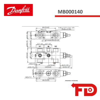 MBSN-060-ABNP - COUNTERBALANCE VALVE MB000140 - ATLANTIC FLUID TECH