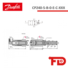 139659.000 - WEGEVENTIL CP240-5-B-0-E-C-XXX - DANFOSS