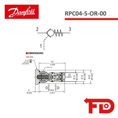 11169086 - DIRECTIONAL  RPC04-5-OR-00  - DANFOSS