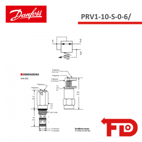 565578 - DRUCKREGELFUNKTION VENTIL  PRV1-10-S-0-6/ - DANFOSS