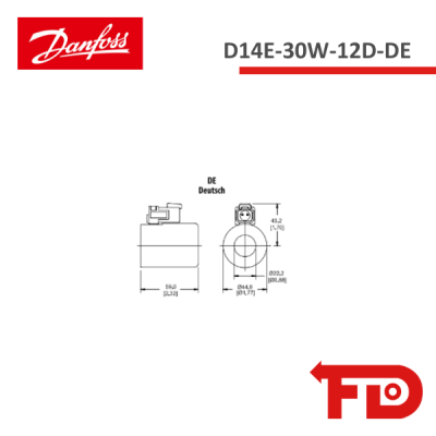 322603 - ACCESSORIES  D14E-30W-12D-DE - DANFOSS