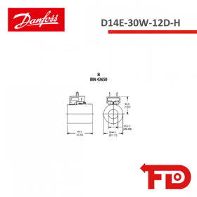 322593 - ZUBEHÖR D14E-30W-12D-H - DANFOSS