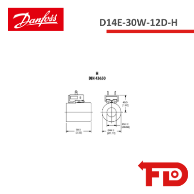 322593 - ACCESSORIES  D14E-30W-12D-H - DANFOSS