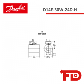 322595 - ACCESSORIES  D14E-30W-24D-H - DANFOSS
