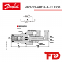 11254421 - STROMREGLERVENTIL HFCV10-HRT-P-E-13.2-00 - DANFOSS