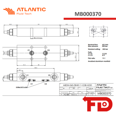 MB000370 – DOPPEL-AUSGLEICHSVENTIL – ATLANTIC FLUID TECH