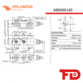 MBSN-060-ABNP - SENKBREMSHALTVENTILE MB000140 - ATLANTIC FLUID TECH