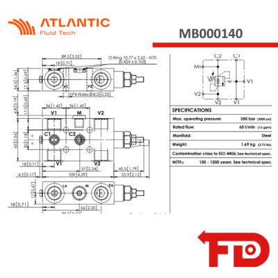 MBSN-060-ABNP - SENKBREMSHALTVENTILE MB000140 - ATLANTIC FLUID TECH