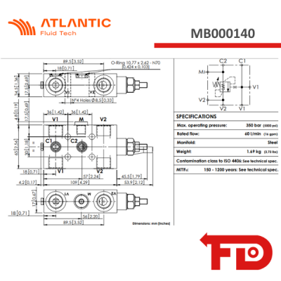 MB000140 - LOAD HOLDING  MBSN-060-ABNP-04-G12-N350 - Atlantic Fluid Tech