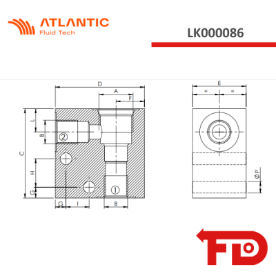 LK000086 - ACCESSORIES  08-2N-G14-S-Y - Atlantic Fluid Tech