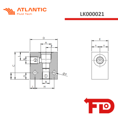 LK000021 - ACCESSORIES  10-2N-G38-A - Atlantic Fluid Tech