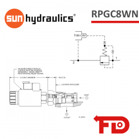 RPGC8WN - RELIEF VALVE - SUN HYDRAULICS