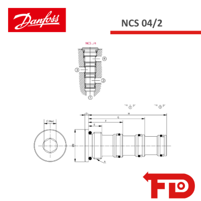 920000919 - CAVITY PLUG NCS 04/2 - DANFOSS