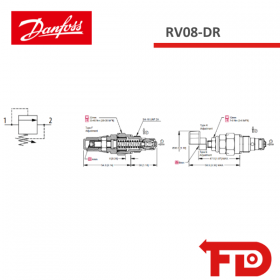 810209319 - DRUCKVENTIL RV08-DR-2-E-XXX-B-00 - DANFOSS