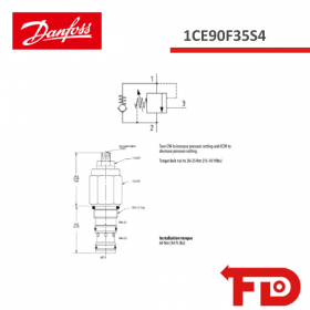406AA00016A - LASTHALTEVENTIL 1CE90F35S4 - DANFOSS
