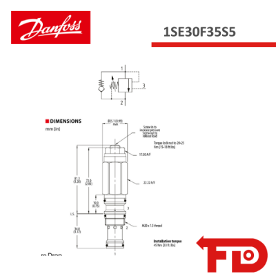 406AA00049A - LASTHALTEVENTIL 1SE30F35S5 - DANFOSS