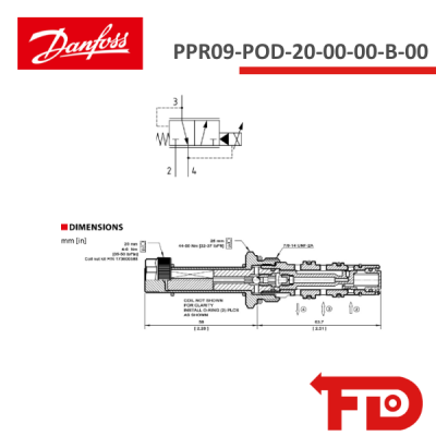 83020700 - DRUCKREGELFUNKTION VENTIL  PPR09-POD-20-00-00-B-00 - DANFOSS