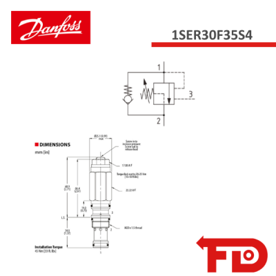 406AA00051A - LASTHALTEVENTIL 1SER30F35S4 - DANFOSS