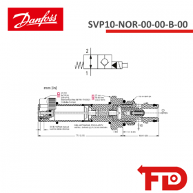 805315819 - SOLENOID OPERATED CARTRIDGE SVP10-NOR-00-00-B-00  - DANFOSS