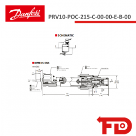 850196119 - PROPORTIONALVENTIL PRV10-POC-215-C-00-00-E-B-00  - DANFOSS