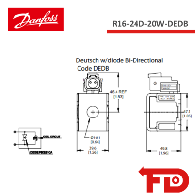 171183419 - ACCESSORIES  R16-24D-20W-DE-D - DANFOSS