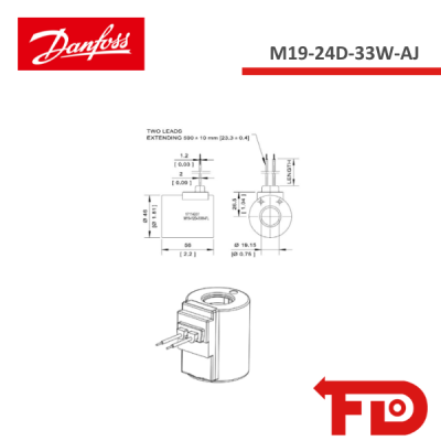 171142219 - SPULE - M19-24D-33W-AJ - DANFOSS