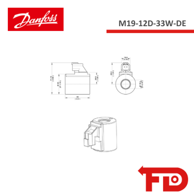 171142919 - SPULE - M19-12D-33W-DE - DANFOSS