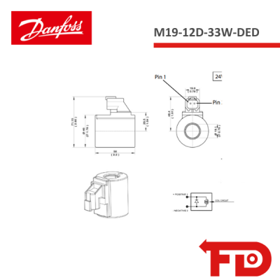 171186819 - SPULE - M19-12D-33W-DED - DANFOSS
