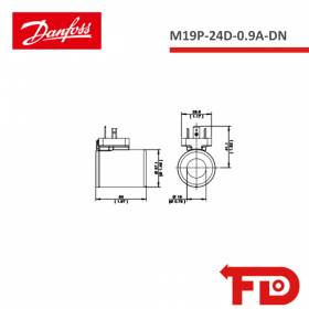 171132619 - SPULE - M19P-24D-0.9A-DN - DANFOSS