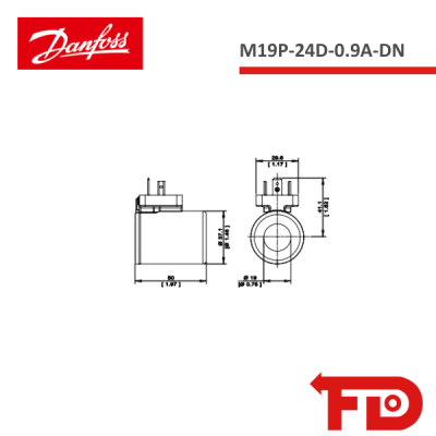 171132619 - SPULE - M19P-24D-0.9A-DN - DANFOSS