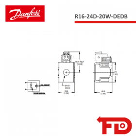 11116123 - COIL R16-24D-20W-DEDB - DANFOSS