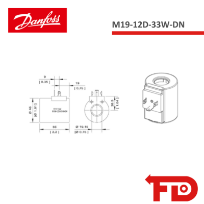 171111229 - SPULE M19-12D-33W-DN - DANFOSS
