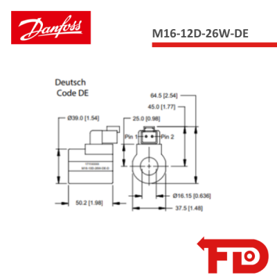 17114931 - SPULE M16-12D-26W-DE - DANFOSS