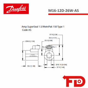 17115011 - COIL M16-12D-26W-AS - DANFOSS